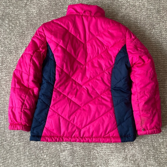 ZeroXPosur Winter Puffer Coat‎ Size 7/8 Hot Pink and Navy Winter Classic - Picture 5 of 6